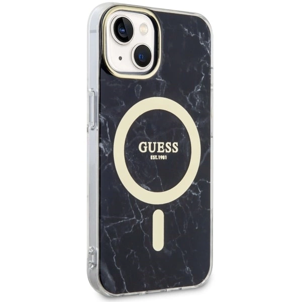 Guess GUHMP14SPCUMAK iPhone 14 6.1" black/black hardcase Marble MagSafeeng