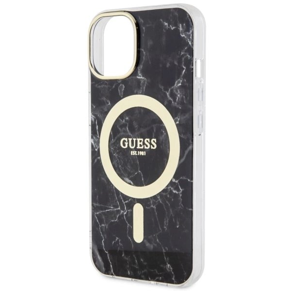 Guess GUHMP14SPCUMAK iPhone 14 6.1" black/black hardcase Marble MagSafeeng
