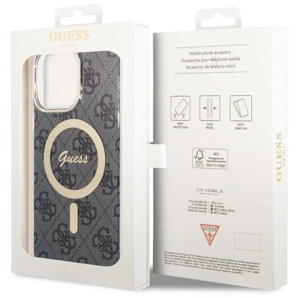 Guess 4G MagSafe case for iPhone 14 Pro Max - blackeng