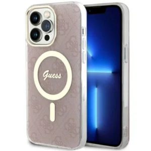 Guess 4G MagSafe case for iPhone 14 Pro Max - pinkeng