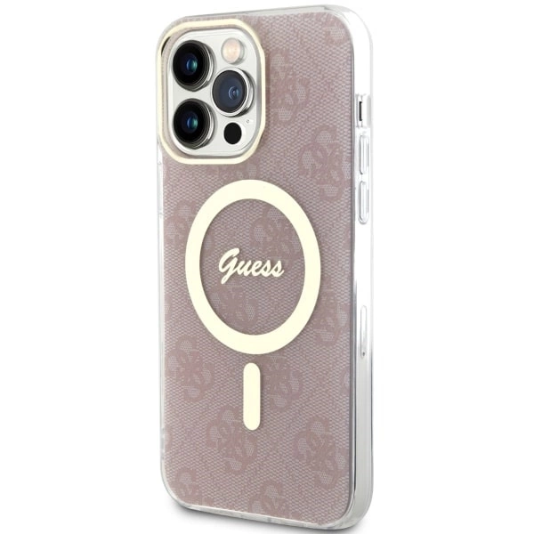 Guess 4G MagSafe case for iPhone 14 Pro Max - pinkeng