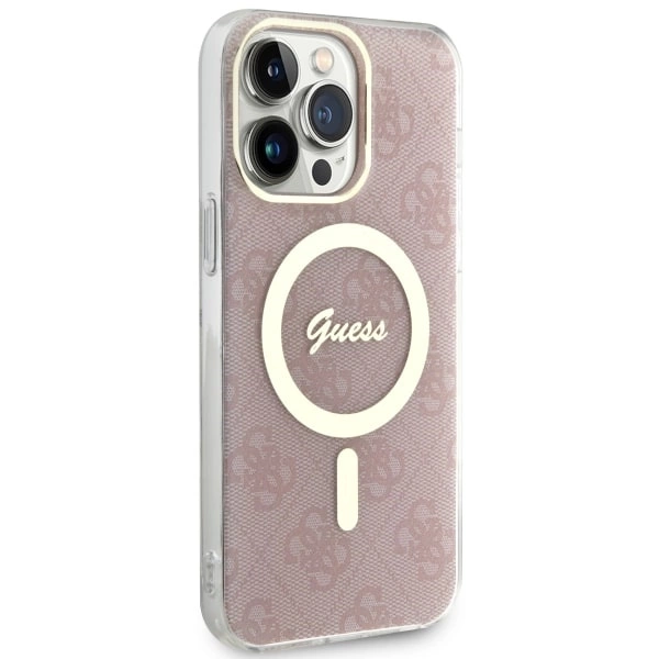 Guess 4G MagSafe case for iPhone 14 Pro Max - pinkeng