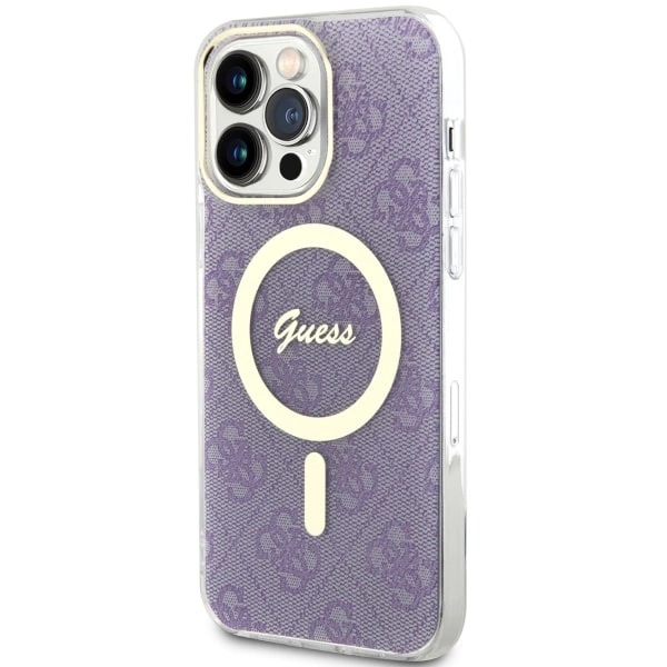 Guess GUHMP14XH4STU iPhone 14 Pro Max 6.7" purple/purple hardcase 4G MagSafeeng