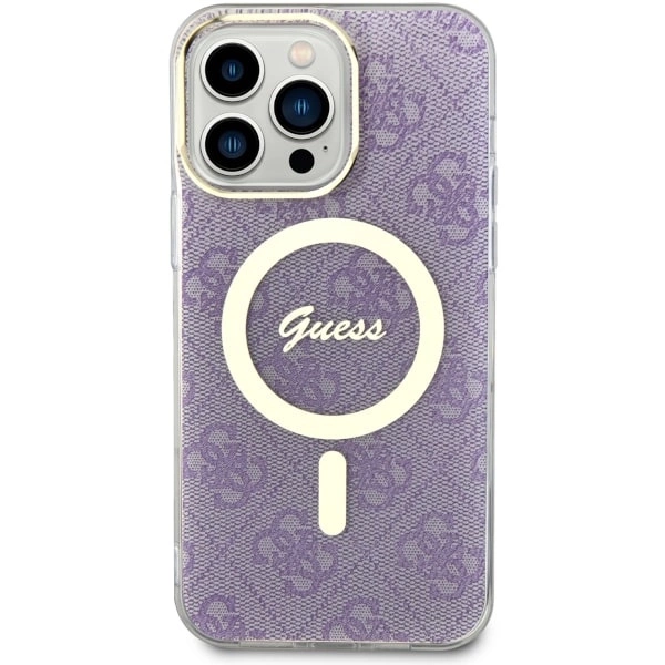Guess GUHMP14XH4STU iPhone 14 Pro Max 6.7" purple/purple hardcase 4G MagSafeeng