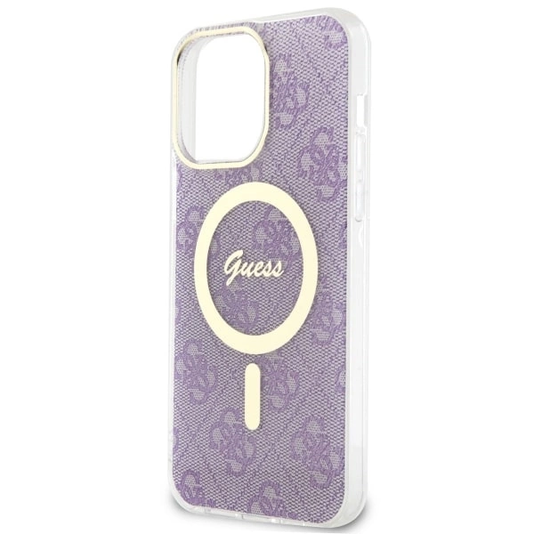 Guess GUHMP14XH4STU iPhone 14 Pro Max 6.7" purple/purple hardcase 4G MagSafeeng