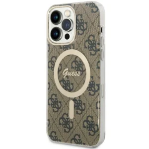 Guess GUHMP14XH4STW iPhone 14 Pro Max 6.7" brown/brown hardcase 4G MagSafeeng