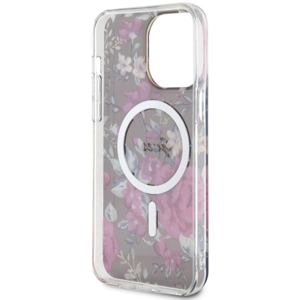 Guess GUHMP14XHCFWSA iPhone 14 Pro Max 6.7" green/khaki hardcase Flower MagSafeeng
