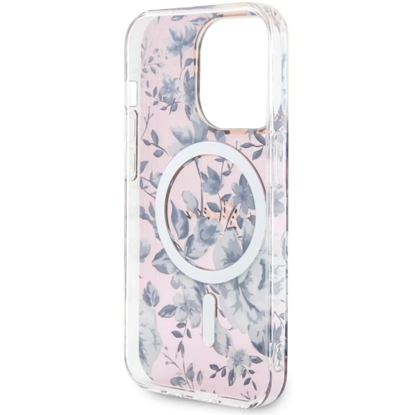 Guess GUHMP14XHCFWSP iPhone 14 Pro Max 6.7" pink/pink hardcase Flower MagSafeeng