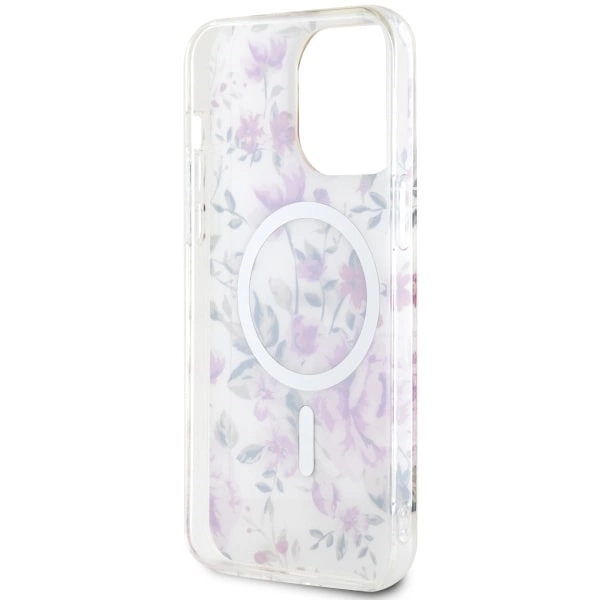 Guess GUHMP14XHCFWST iPhone 14 Pro Max 6.7" transparent hardcase Flower MagSafeeng