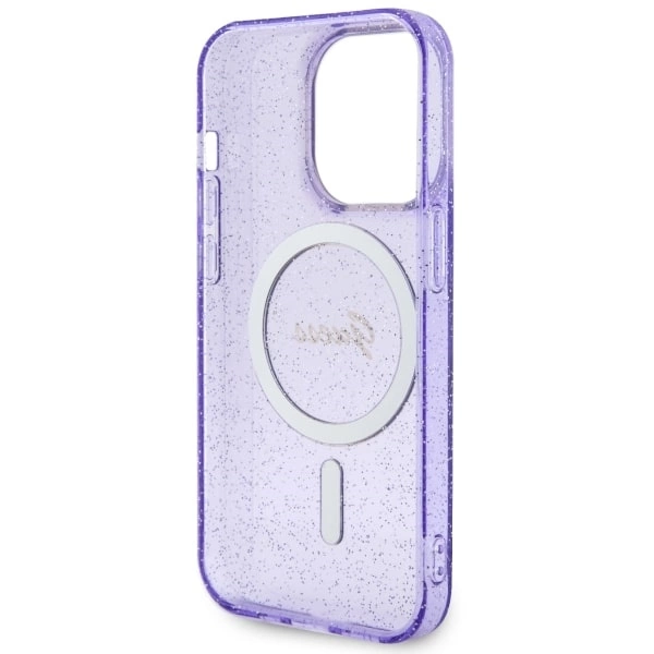 Guess GUHMP14XHCMCGU iPhone 14 Pro Max 6.7" purple/purple hardcase Glitter Gold MagSafeeng