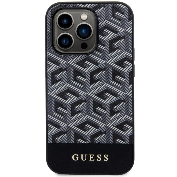 Guess GUHMP14XHGCFSEK iPhone 14 Pro Max 6.7" black/black hardcase GCube Stripes MagSafeeng
