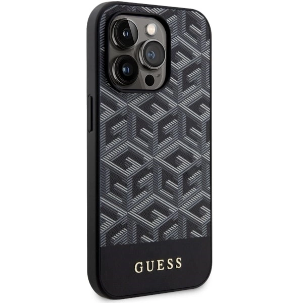 Guess GUHMP14XHGCFSEK iPhone 14 Pro Max 6.7" black/black hardcase GCube Stripes MagSafeeng