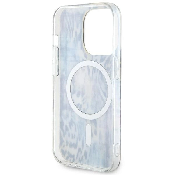 Guess GUHMP14XHLEOPWB iPhone 14 Pro Max 6.7" blue/blue hardcase Leopard MagSafeeng