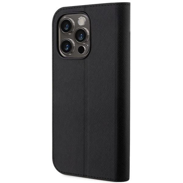 Karl Lagerfeld KLBKP14LSANKCPK iPhone 14 Pro 6.1" bookcase black/black Saffiano Karl & Choupetteeng
