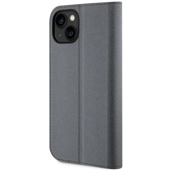 Karl Lagerfeld KLBKP14SSANKCPG iPhone 14 6.1" bookcase silver/silver Saffiano Karl & Choupetteeng