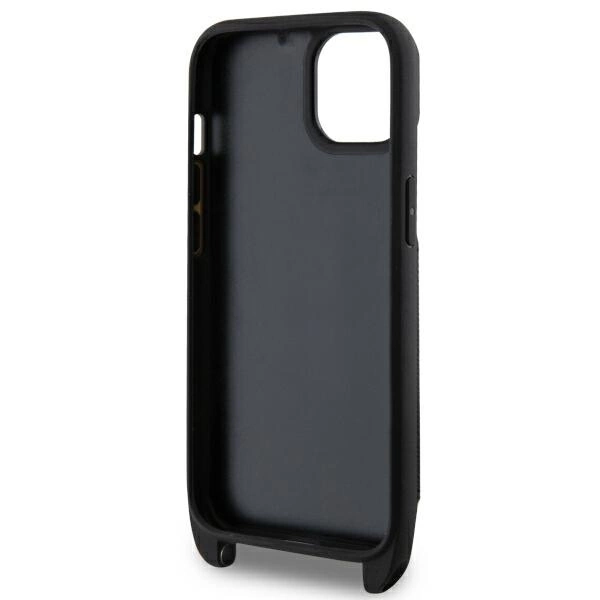 Karl Lagerfeld Crossbody Saffiano Karl&Choupette Case for iPhone 14 Plus - Blackeng