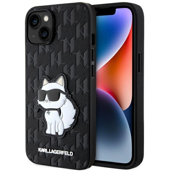 Karl Lagerfeld KLHCP14MSAKHPCK iPhone 14 Plus 6.7" black/black Saffiano Monogram Choupetteeng