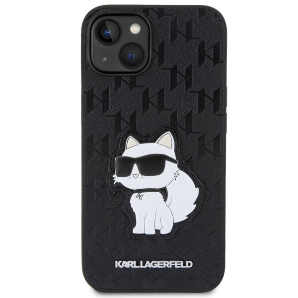 Karl Lagerfeld KLHCP14MSAKHPCK iPhone 14 Plus 6.7" black/black Saffiano Monogram Choupetteeng