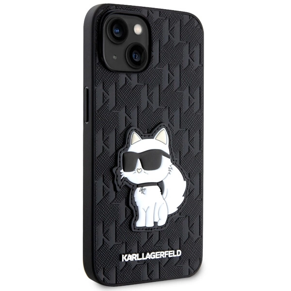 Karl Lagerfeld KLHCP14MSAKHPCK iPhone 14 Plus 6.7" black/black Saffiano Monogram Choupetteeng