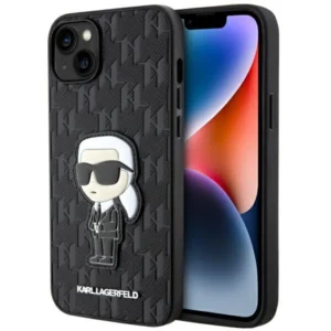 Karl Lagerfeld KLHCP14MSAKHPKK iPhone 14 Plus 6.7" black/black Saffiano Monogram Ikonikeng
