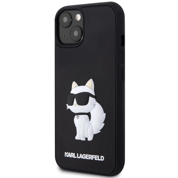 Karl Lagerfeld KLHCP14S3DRKHNK iPhone 14 6.1" black/black hardcase Rubber Choupette 3Deng