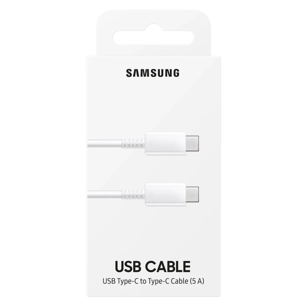 Samsung EP-DN975BWEGWW USB-C - USB-C 5A 480Mb/s cable 1m - whiteeng