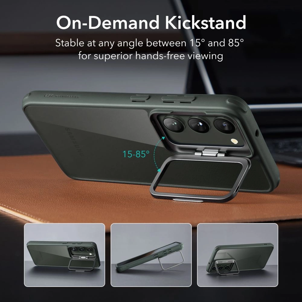 ESR Classic Kickstand Case for Samsung Galaxy S23+ - Clear Greeneng