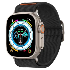 Spigen Fit Lite Ultra Strap for Apple Watch 4/5/6/7/8/9/SE/Ultra (42/44/45/49 mm) - Blackeng