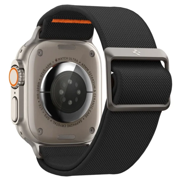 Spigen Fit Lite Ultra Strap for Apple Watch 4/5/6/7/8/9/SE/Ultra (42/44/45/49 mm) - Blackeng