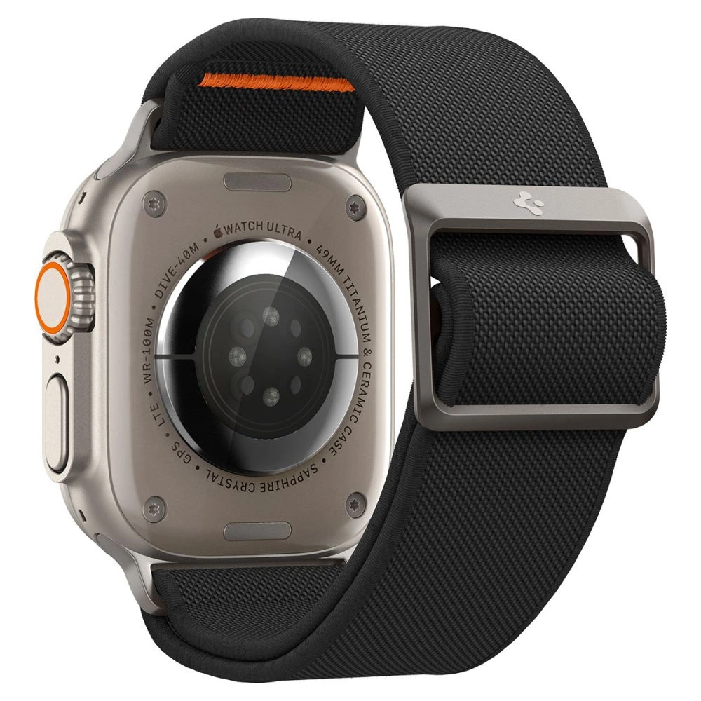 Spigen Fit Lite Ultra Strap for Apple Watch 4/5/6/7/8/9/SE/Ultra (42/44/45/49 mm) - Blackeng