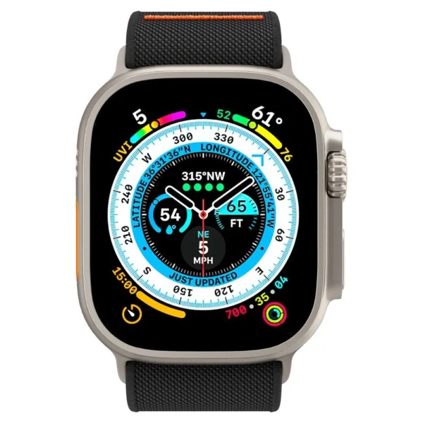 Spigen Fit Lite Ultra Strap for Apple Watch 4/5/6/7/8/9/SE/Ultra (42/44/45/49 mm) - Blackeng