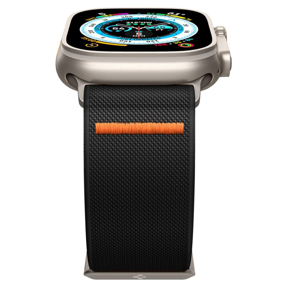 Spigen Fit Lite Ultra Strap for Apple Watch 4/5/6/7/8/9/SE/Ultra (42/44/45/49 mm) - Blackeng