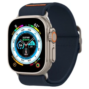 Spigen Fit Lite Ultra Strap for Apple Watch 4/5/6/7/8/9/SE/Ultra (42/44/45/49 mm) - Navy Blueeng