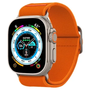 Spigen Fit Lite Ultra Strap for Apple Watch 4 / 5 / 6 / 7 / 8 / SE / Ultra (42/44/45/49 mm) - Orangeeng