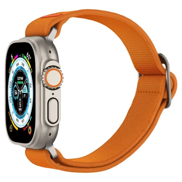 Spigen Fit Lite Ultra Strap for Apple Watch 4 / 5 / 6 / 7 / 8 / SE / Ultra (42/44/45/49 mm) - Orangeeng