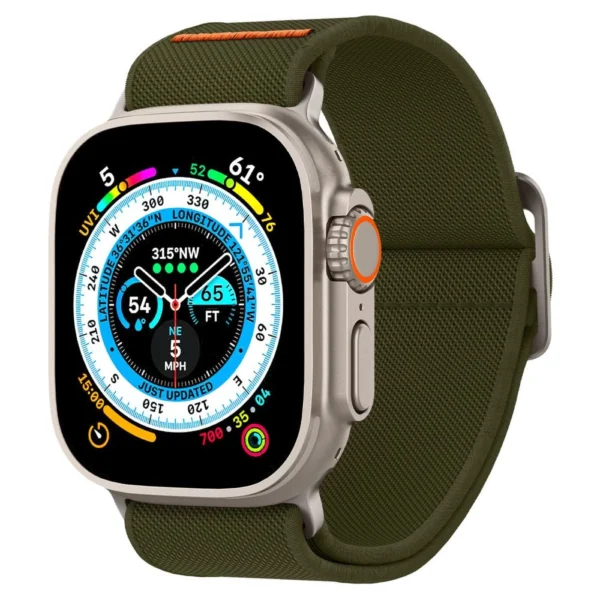 Spigen Fit Lite Ultra Strap for Apple Watch 4 / 5 / 6 / 7 / 8 / SE / Ultra (42/44/45/49 mm) - Greeneng