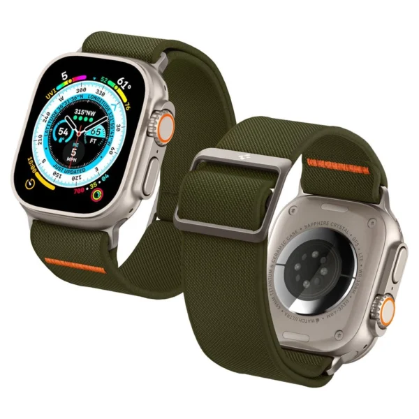 Spigen Fit Lite Ultra Strap for Apple Watch 4 / 5 / 6 / 7 / 8 / SE / Ultra (42/44/45/49 mm) - Greeneng