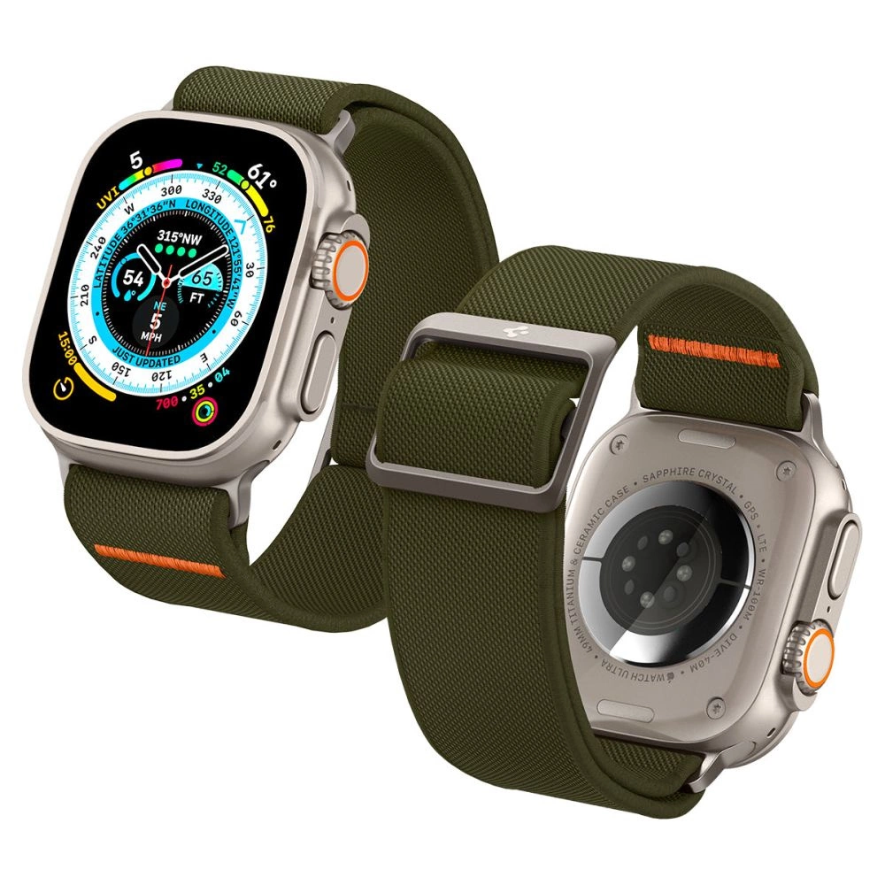 Spigen Fit Lite Ultra Strap for Apple Watch 4 / 5 / 6 / 7 / 8 / SE / Ultra (42/44/45/49 mm) - Greeneng