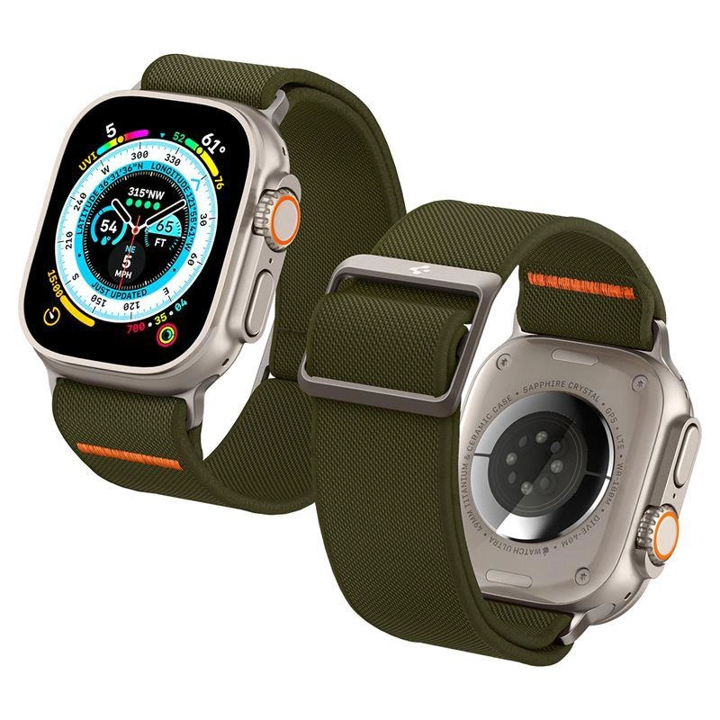 Spigen Fit Lite Ultra Strap for Apple Watch 4 / 5 / 6 / 7 / 8 / SE / Ultra (42/44/45/49 mm) - Greeneng