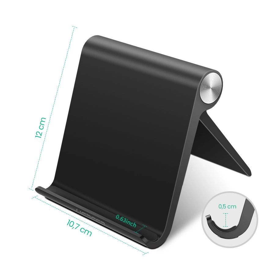 Ugreen LP115 50748 120 x 107 mm desk stand for tablet / phone 4.7-11" - blackeng