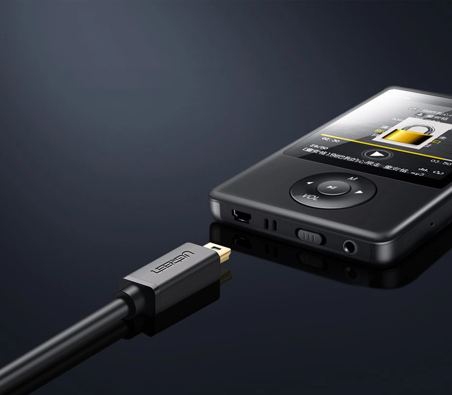 Ugreen cable USB - mini USB 480 Mbps 1 m black (US132 10355)eng