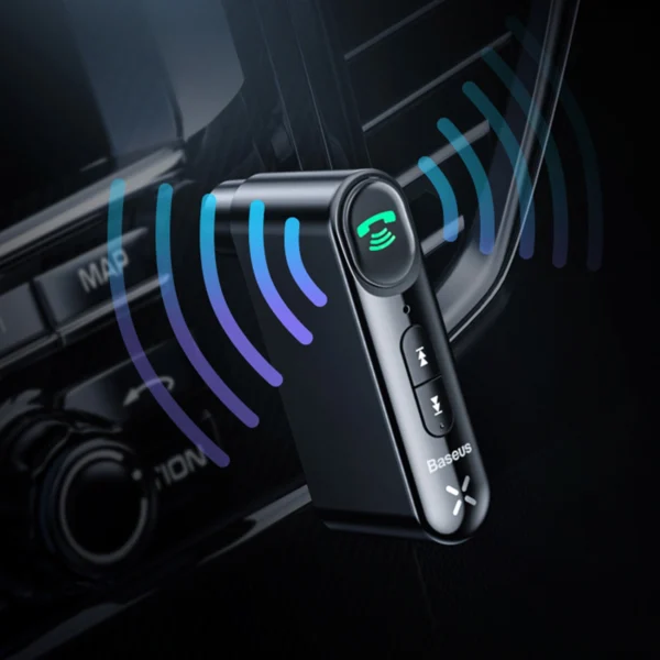 Baseus BSBA-02 (Overseas Edition) Bluetooth AUX transmitter - blackeng