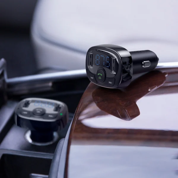 Bluetooth transmitter / car charger Baseus S-09A (Overseas Edition) - blackeng