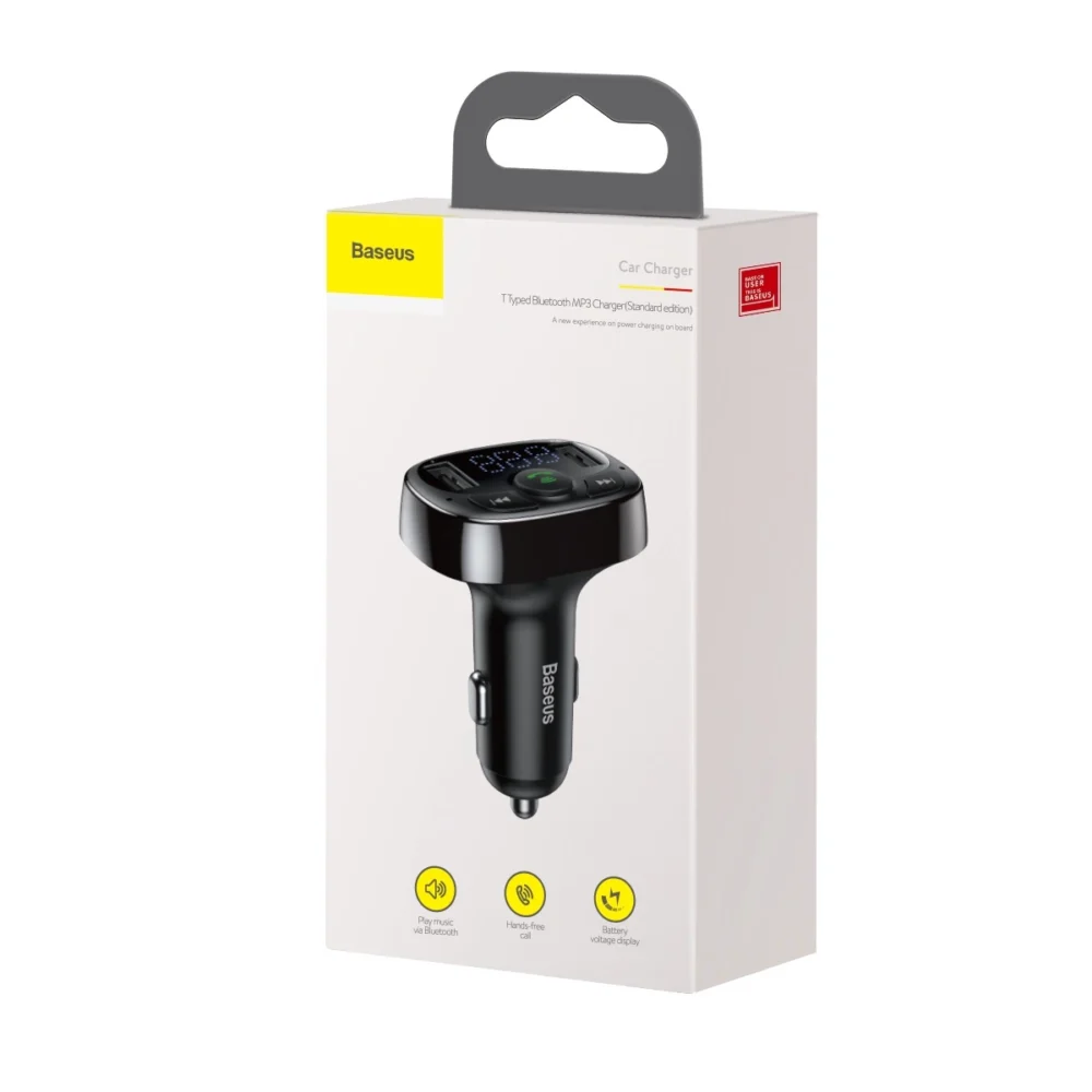 Bluetooth transmitter / car charger Baseus S-09A (Overseas Edition) - blackeng