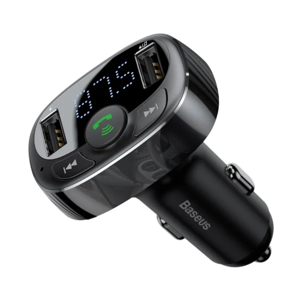 Bluetooth transmitter / car charger Baseus S-09A (Overseas Edition) - blackeng