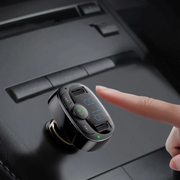 Bluetooth transmitter / car charger Baseus S-09A (Overseas Edition) - blackeng