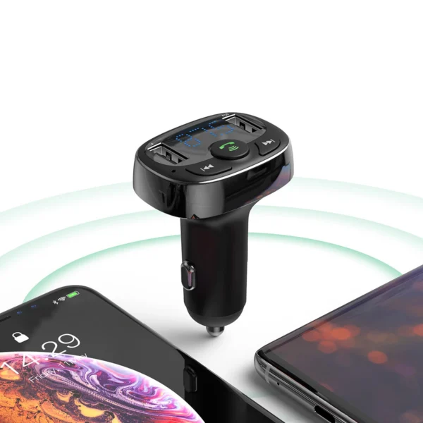 Bluetooth transmitter / car charger Baseus S-09A (Overseas Edition) - blackeng
