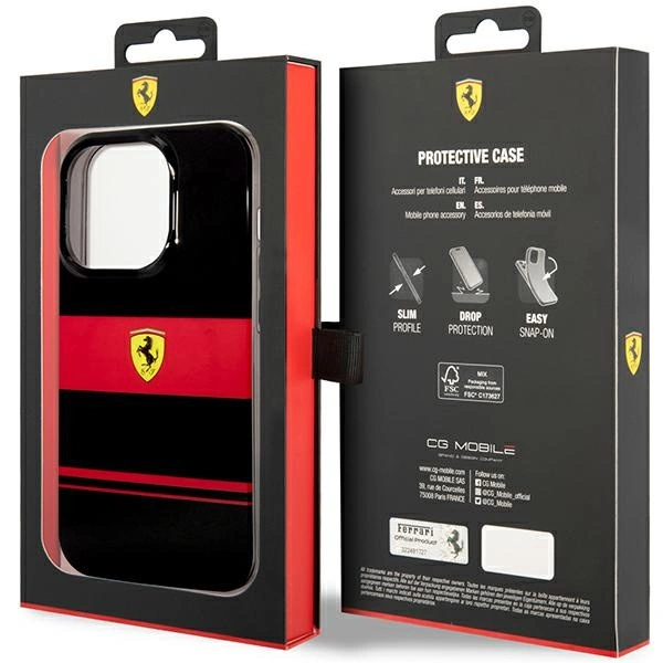 Ferrari FEHMP14LUCOK iPhone 14 Pro 6.1" black/black hardcase IMD Combi Magsafeeng