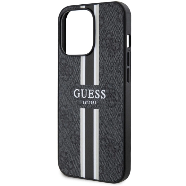 Guess GUHMP13XP4RPSK iPhone 13 Pro Max 6.7" black/black hardcase 4G Printed Stripes MagSafeeng