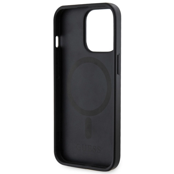 Guess GUHMP13XP4RPSK iPhone 13 Pro Max 6.7" black/black hardcase 4G Printed Stripes MagSafeeng